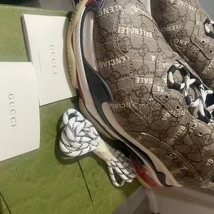 Gucci Shoes Gucci X Balenciaga Mens Triple S Sneakers Size 47